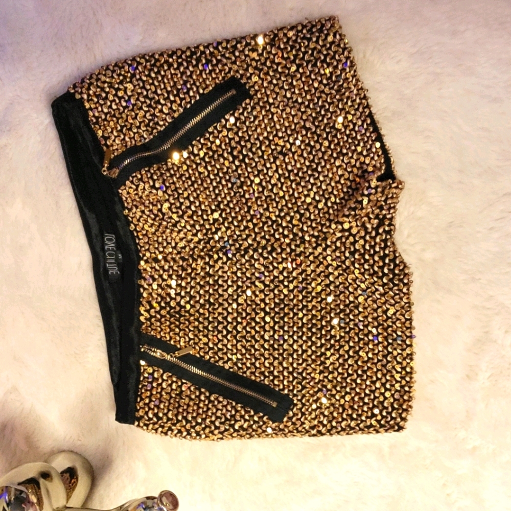 Beautiful and unique gold shorts